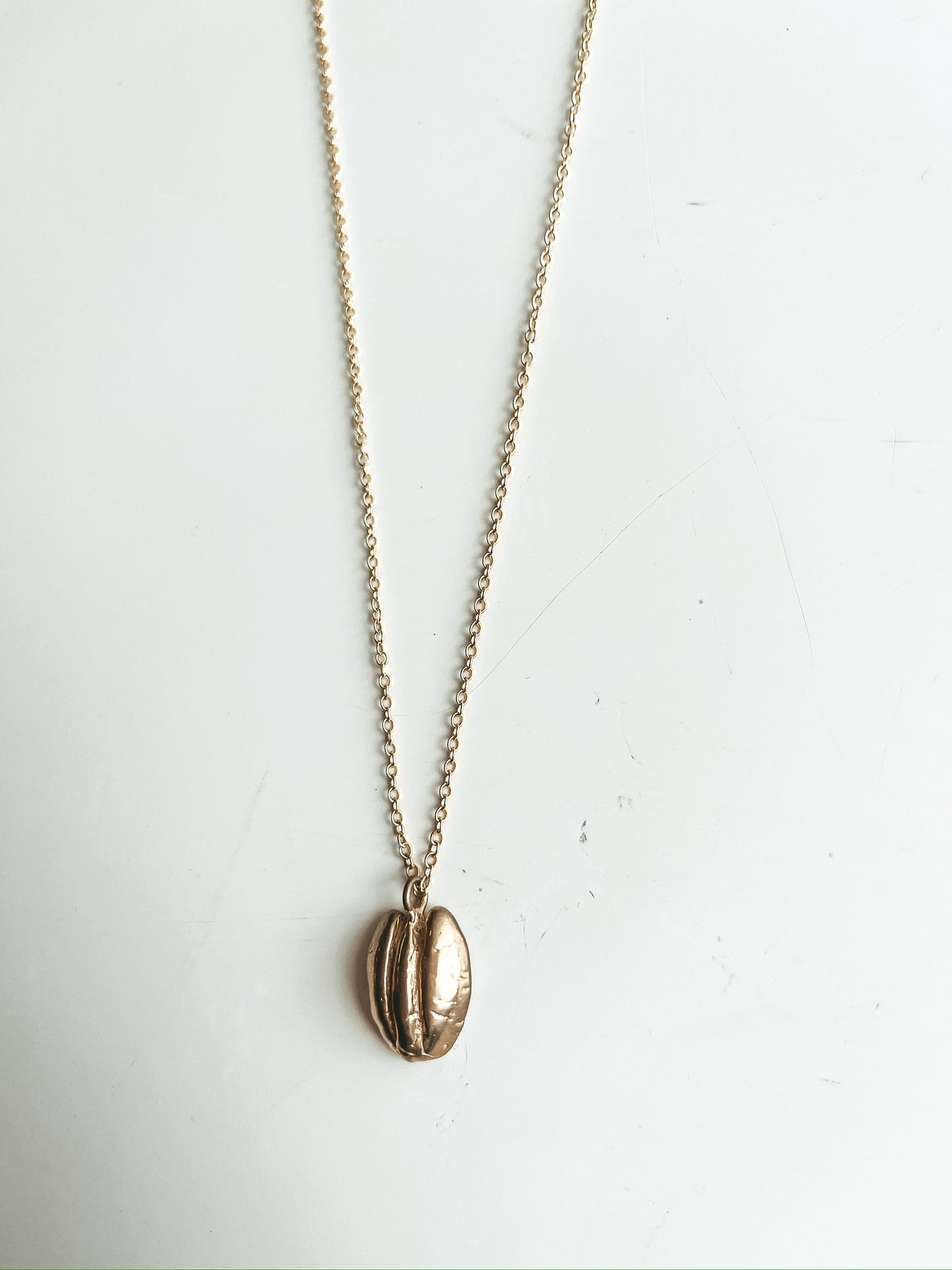 Mimosa Handcrafted Pecan Pendant Necklace